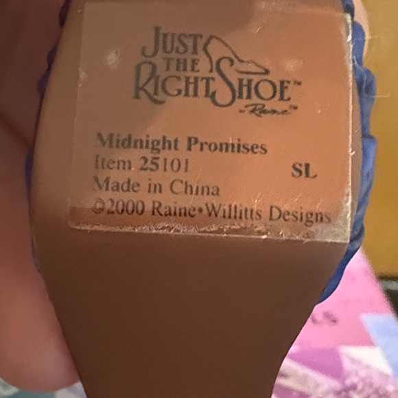 Just The Right Shoe Midnight Promises Heels - Black and Blue - Picture 5 of 5
